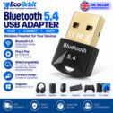 USB Bluetooth 5.4/5.3/5.1/5.0 Adapter Dongle for PC, Speaker, Mouse, Audio