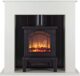 Warmlite Heater WL45037W | Electric Fireplace Suite with Adjustable Thermostat Control | 2 Heat Settings | LED Flame Effect | Safety Cut-Out System