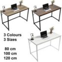Wood Grain Style Desk Computer PC Laptop Table Home Office Study Workstation