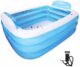 XUDREZ Paddling Pools for Kids Large,Family Inflatable Jumbo Large Rectangular Family Outdoor Garden Paddling Swimming Pool (5ft,150x105x55cm)